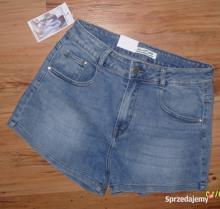 krótkie jeansowe spodenki szortyGALLOPr XL wielkopolskie Rawicz