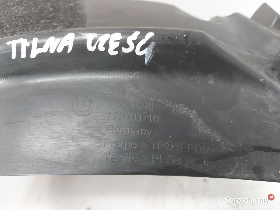 BMW i3 i01 REX Nadkole przód prawe tylna cześć