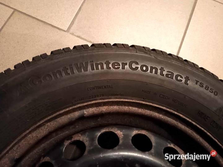 19565 R15 koła z oponami zimowymi Continental stalowe