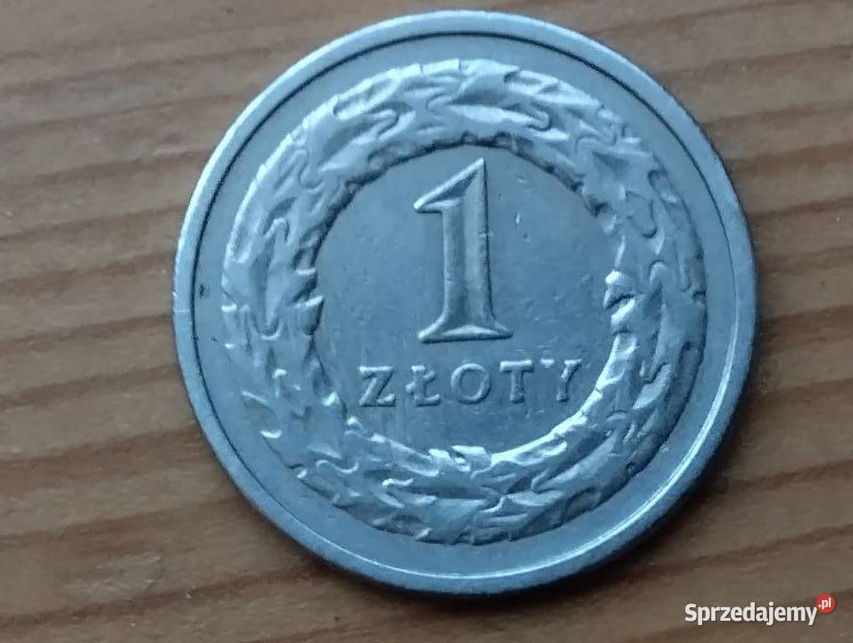 Moneta 1 1991 z błędem tłoczenia Warszawa