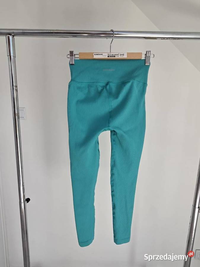 Turkusowe legginsy wysoki stan Oceans Apart niebieski małopolskie