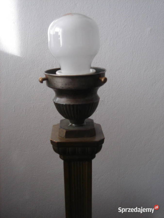 Stara lampa na biurko mosiądz pocz XX w Łódź