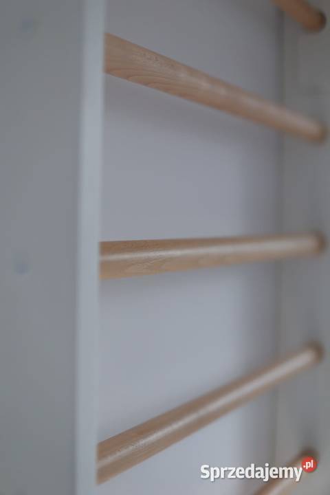 drabinka gimnastyczna klasyczna biała drewno Kraków