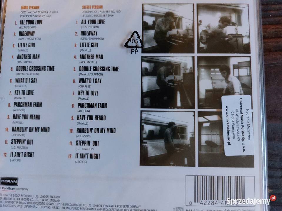 Sprzedam Album CD Legenda John MayallEric Świętochłowice