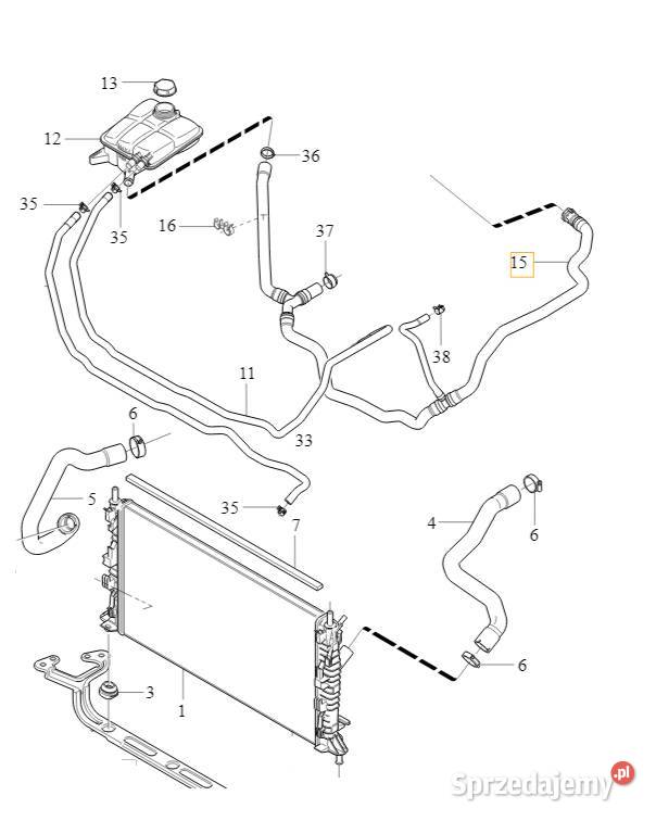 VOLVO S40 V50 C30 przewód zbiornika Bielany Wrocławskie
