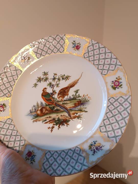 Ozdobna porcelana ptaki kwiaty małopolskie Gorlice