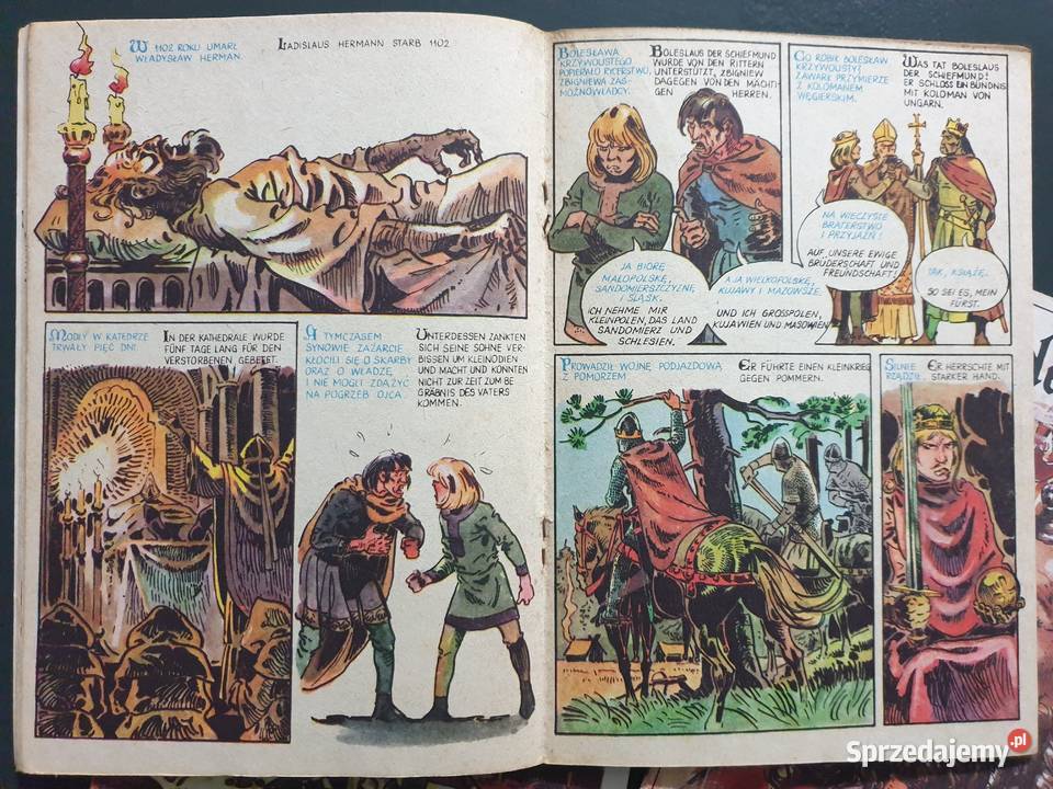 Początki Państwa Polskiego 3 dwujęzyczne komiksy Rok wydania 1981