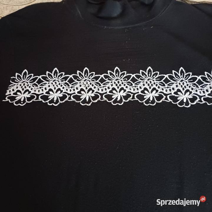Bluzka damska czarna 48 z krótkim rękawem Sieradz sprzedam