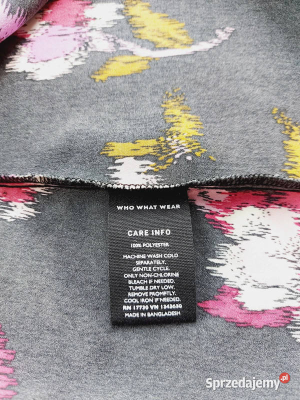 Nowa koszula długi rękaw w kwiaty na guziki łódzkie Złoczew