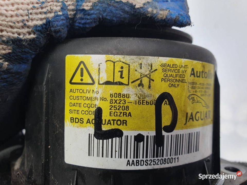 PODUSZKA AIRBAG JAGUAR XF 8X2316E600AB Lipno