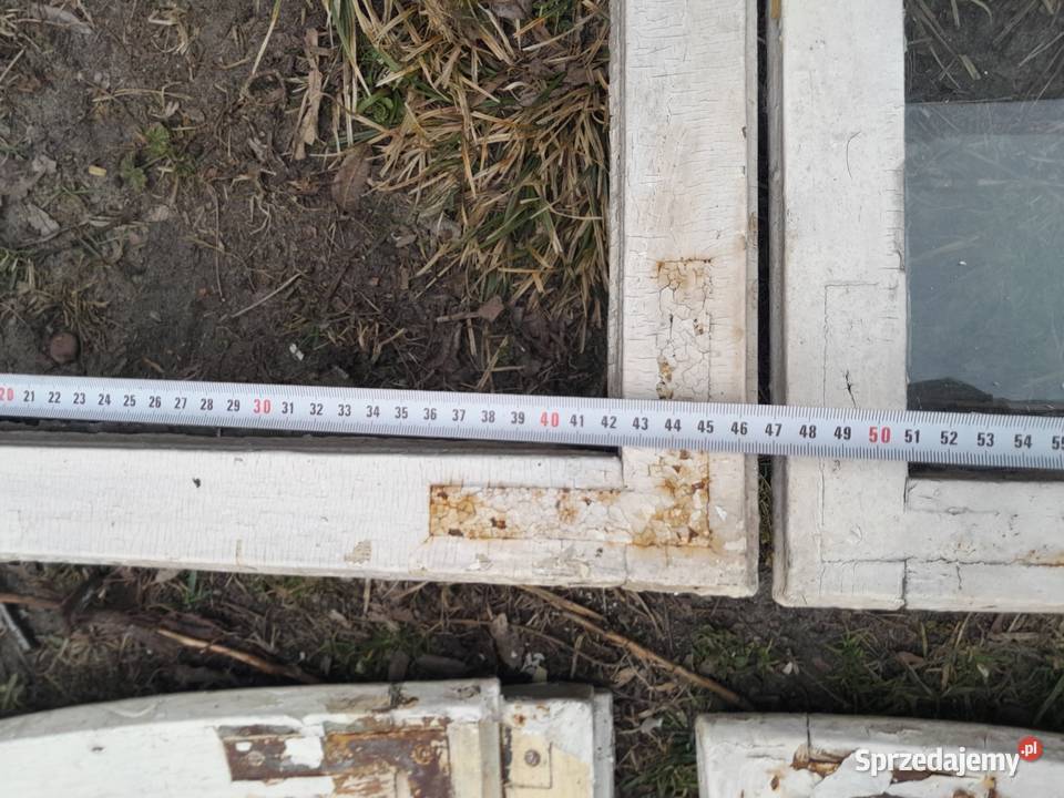 Stare drewniane ramki okienne okna okienka Dąbrowa Górnicza