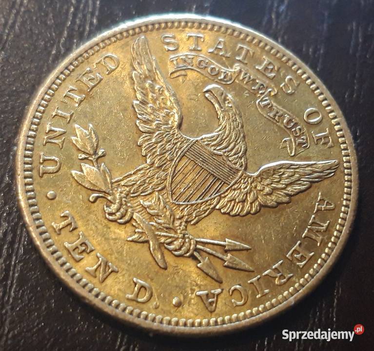 Moneta 10 USD 1905 Oryginalna Pułtusk