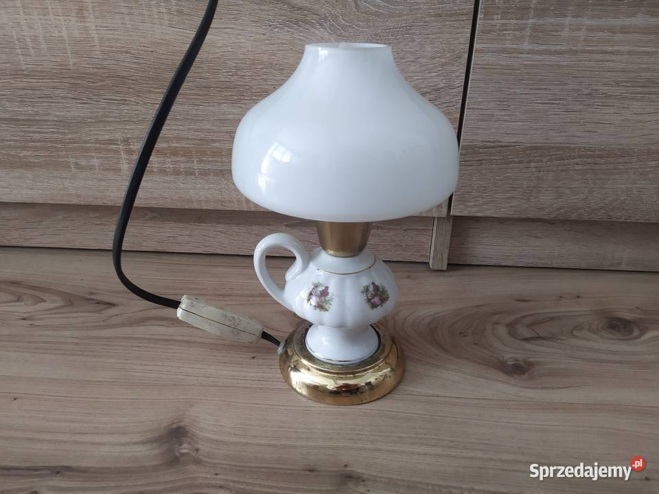 Lampka nocna stołowa ceramiczna Polam Poznań mazowieckie Pruszków