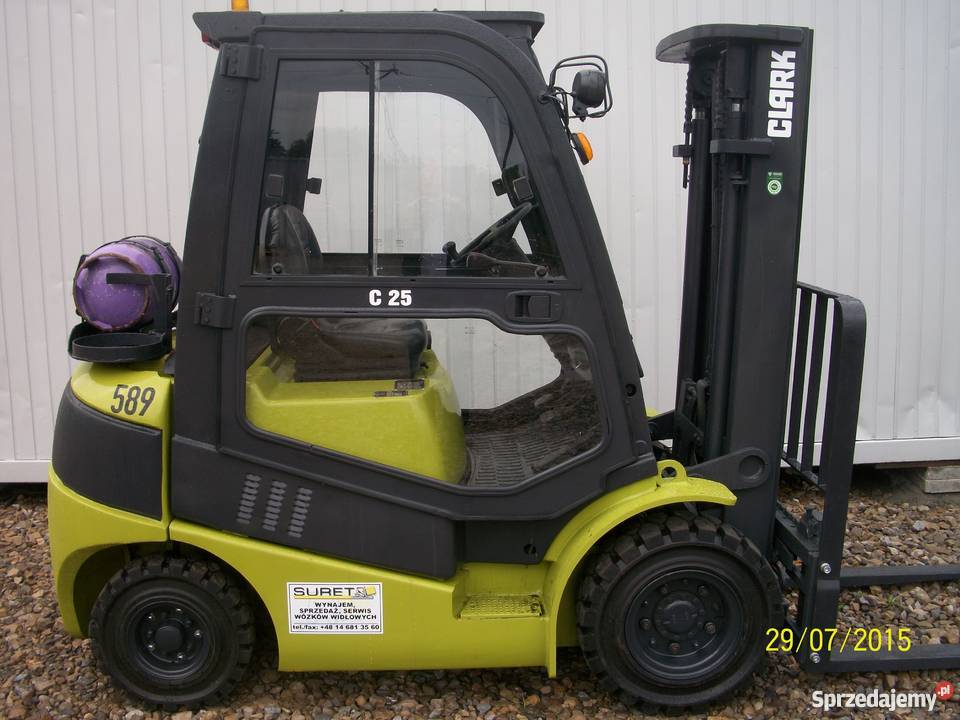 Wózek widłowy Clark model C25L z gwarancją Rok produkcji 2010 Dębica sprzedam