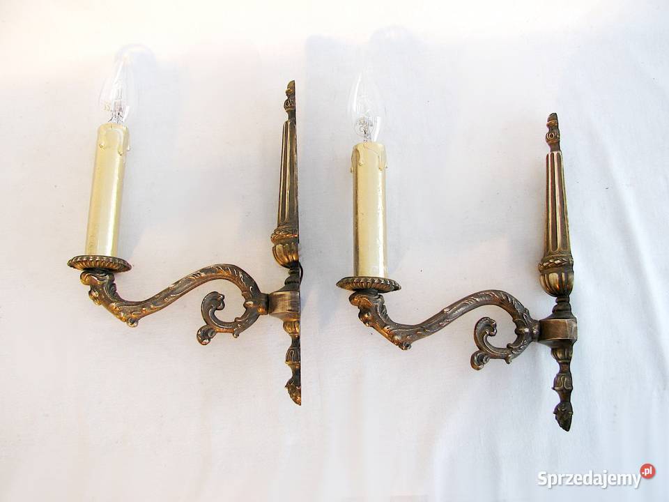2 kinkiety mosiądz antyk Szczecinek