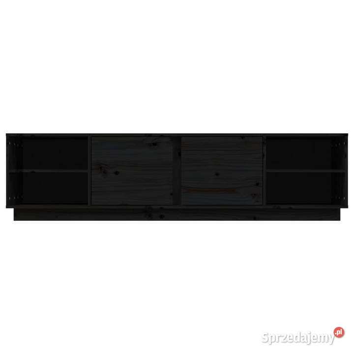 Szafka pod TV czarna 156x40x40 lite drewno Warszawa