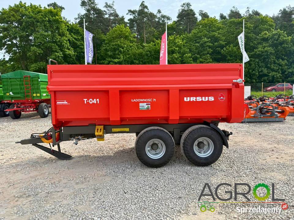 Przyczepa budowlana URSUS T 041 7t HARDOX Mława