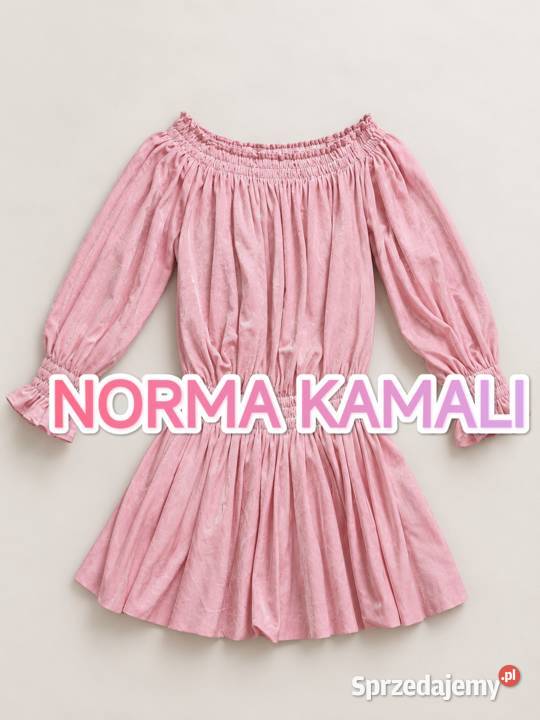 NOWA Sukienka luksusowa Norma Kamali Peasant 3/4 Pabianice