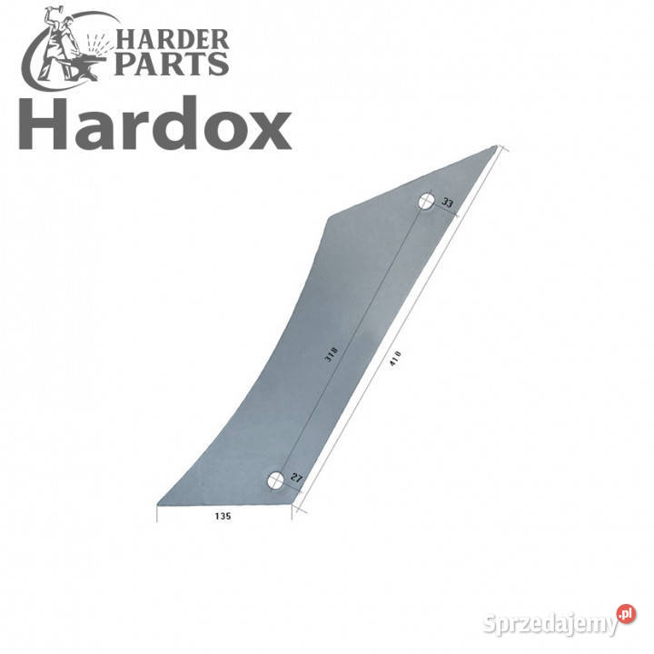 Pierś HARDOX 928510250L części do pługa Suwałki