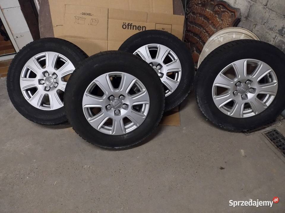 Orginalne alufelgi audi q3 16 Continental zimowe Pińczów sprzedam