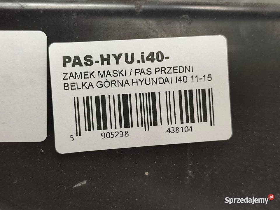 ZAMEK MASKI PAS PRZEDNI BELKA GÓRNA HYUNDAI i40 osobowe