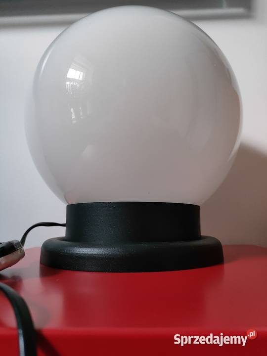 Lampa szklana kula PRL vintage lata 60 wielkopolskie Kalisz