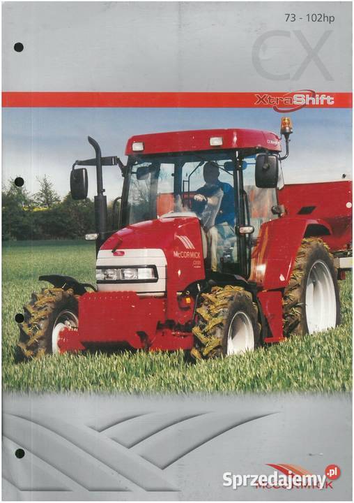 Instrukcja McCormick CX 75 85 95 105 obsługi motoryzacja, transport wielkopolskie Szamotuły