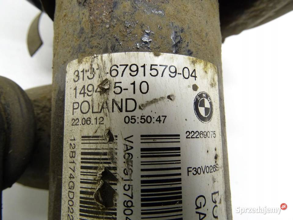 AMORTYZATOR LEWY PRZÓD PRZEDNI BMW F30 F31 20D osobowe Amortyzatory sprzedam