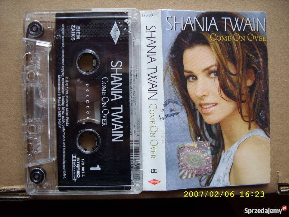 Pop kaseta SHANIA TWAINCOME ON OVER dolnośląskie Wołów