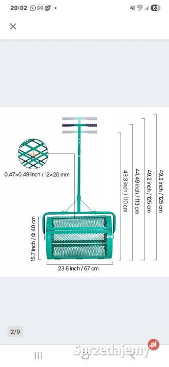 Wał kratownicowy rozsiewacz posypywarka piasku Lublin