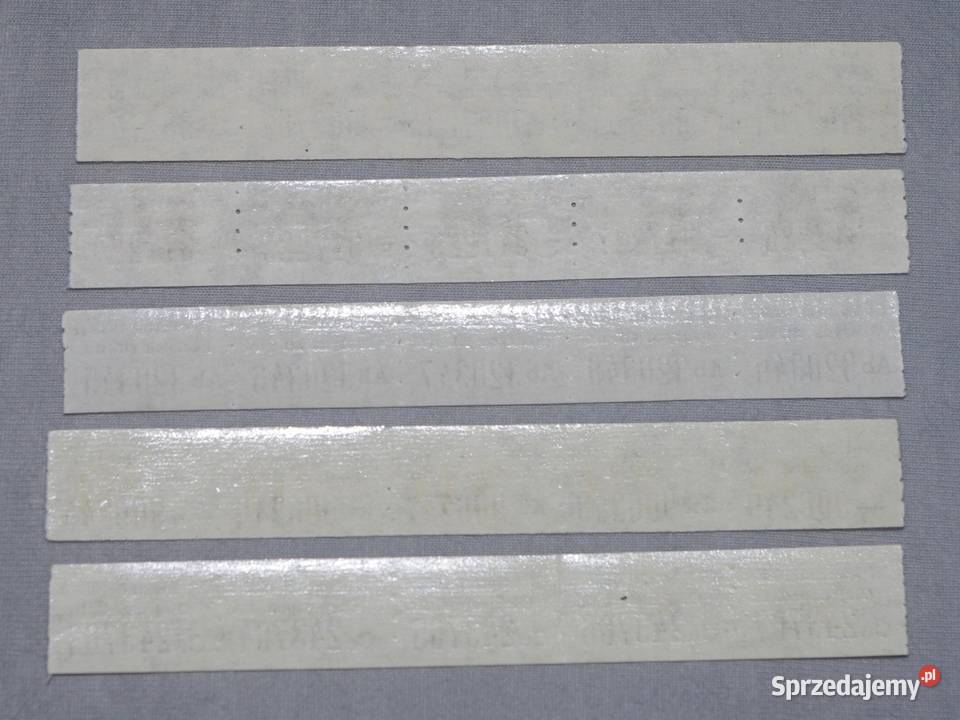 Zestaw talonów paliwowych 5 10 15 20 50 litrów z