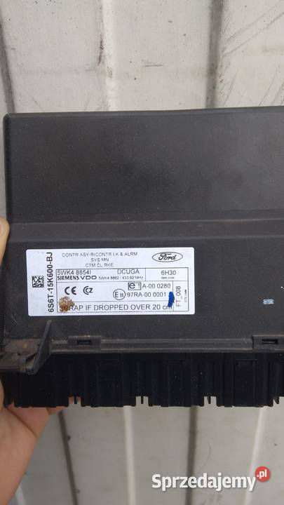 Moduł komfortu ford fiesta5drzwi lubelskie Wohyń