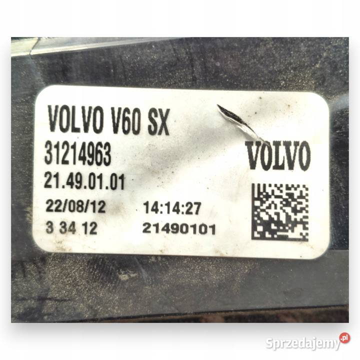 LAMPA LEWA Volvo V60 20102018 tylna tylnia lewy Lampy tylne Lampy tylne Chełm