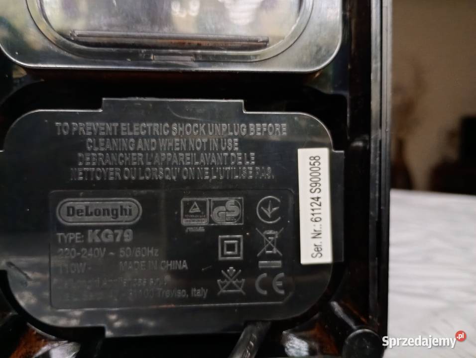 Młynek żarnowy do kawy DeLonghi Typ 79 Pozostałe podkarpackie