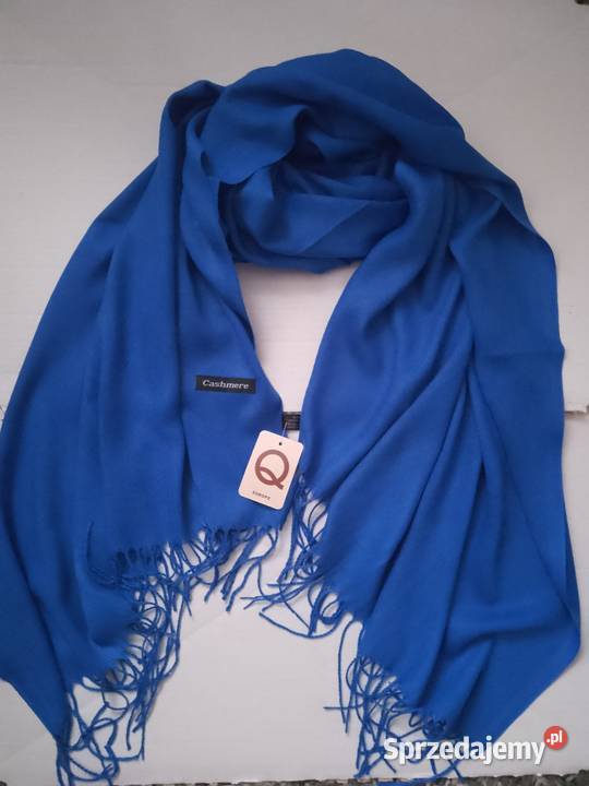 Duży szalik damski frędzle Cashmere Pozostałe