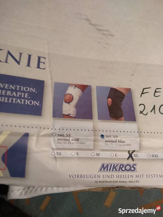 stabiliztororteza kolana lubuskie Słubice sprzedam