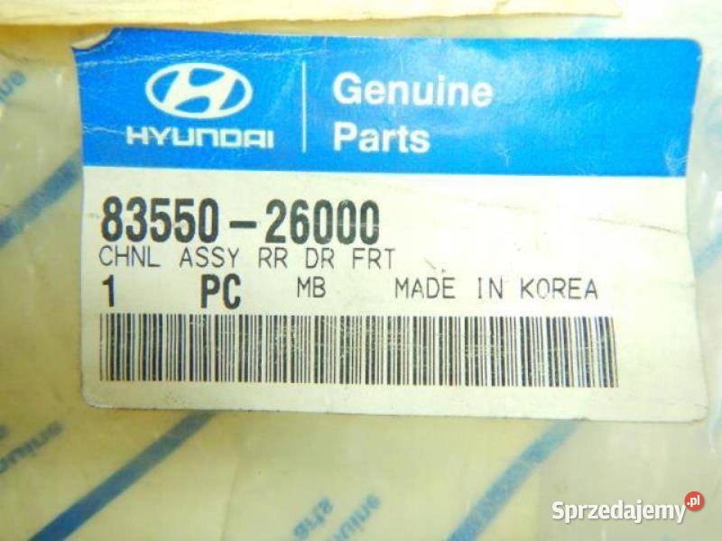 LISTWA SZYBY KAROSERYJNEJ HYUNDAI SANTA FE 0006