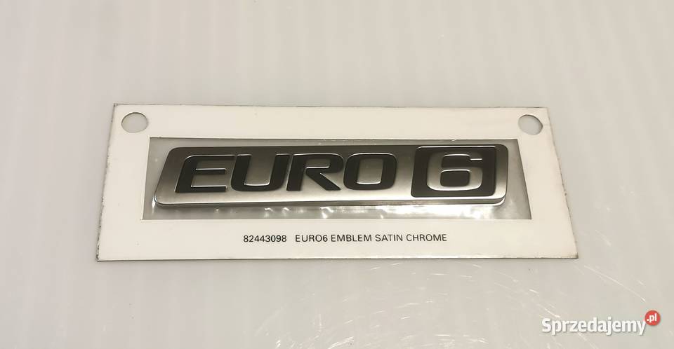 Emblemat EURO 6 SATIN CHROME Volvo Truck