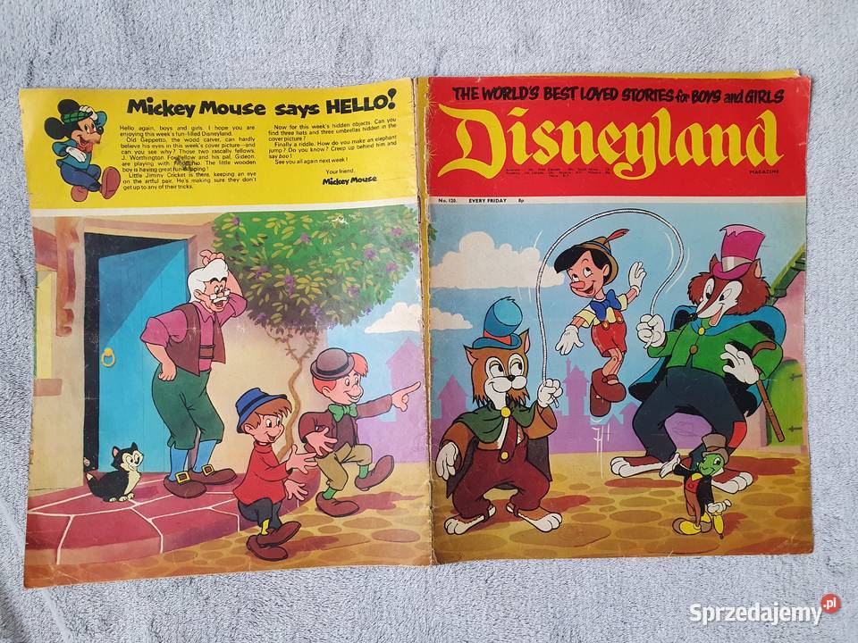 Disneyland komiks z 1973 roku w jęz angielskim dla dzieci Gdynia