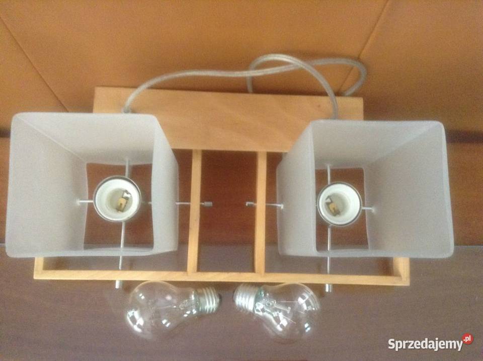 Lampa sufitowa z 2 szlanymi kloszami opolskie Opole sprzedam