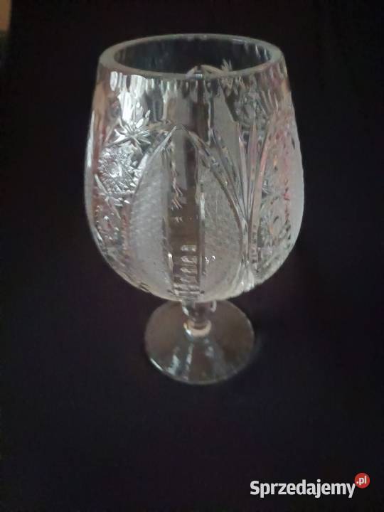 Piękne kryształowe kielichy wazony śląskie Gliwice
