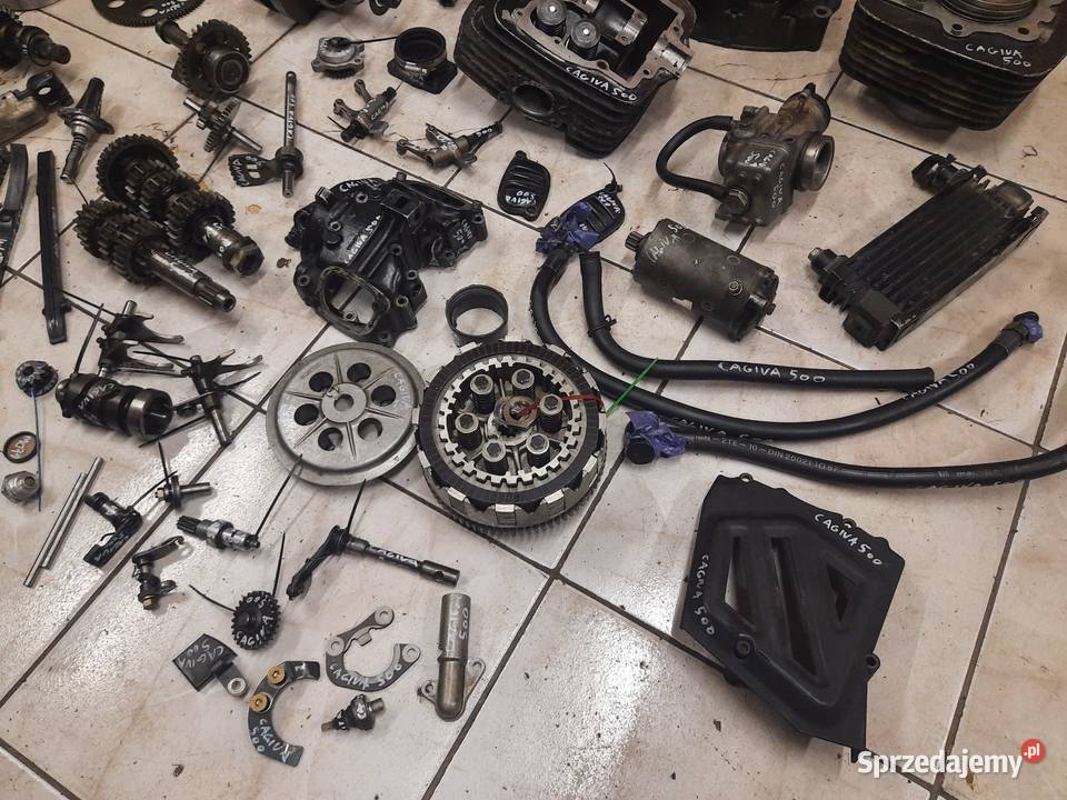 Cagiva t4 500 silnik części głowica wał skrzynia Jelenia Góra