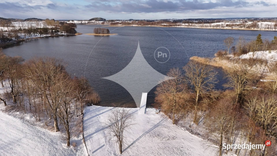 Działka budowlana z dostępem do jeziora plaża 32m Kukówko