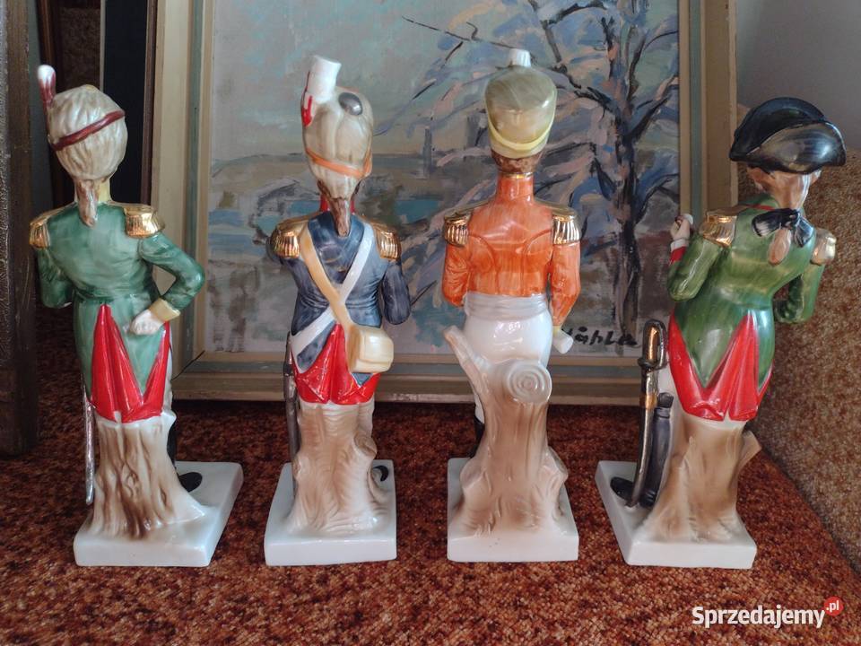 Figurki żołnierzy napoleońskich z porcelany kujawsko-pomorskie Toruń
