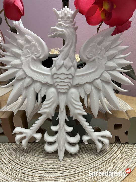 Duży Orzeł Biały 26x24 Może służyć do Godła podlaskie Grajewo sprzedam