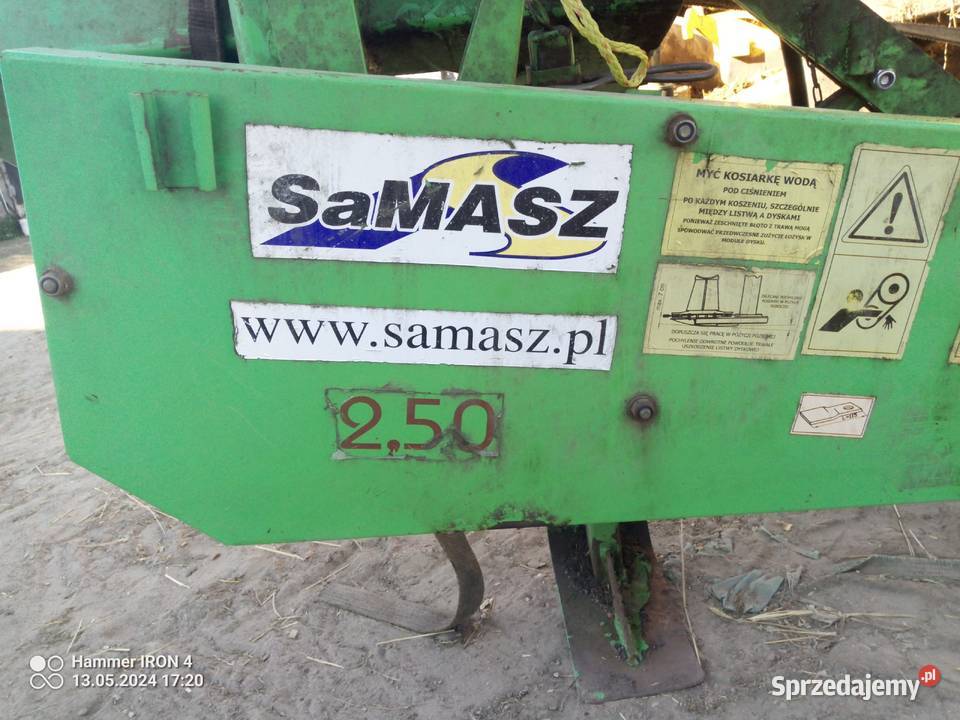 Kosiarka dyskowa samasz 250 cała części Nowa Karczma sprzedam