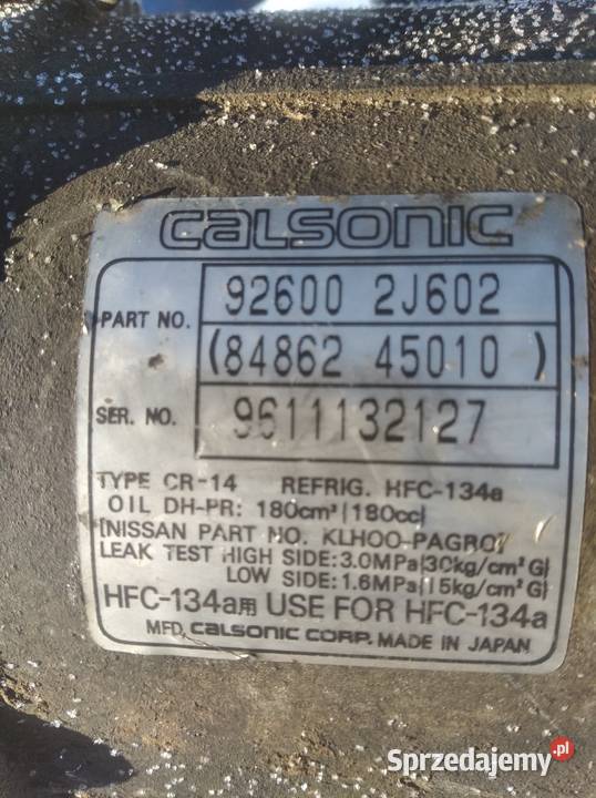 nissan sprężarka osobowe Części samochodowe sprzedam
