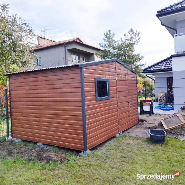 SCHOWEK DOMEK OGRODOWY 5m x 3m DWUSPAD DRZWI Łapanów