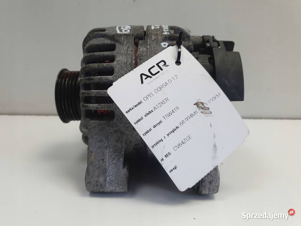ALTERNATOR Opel Corsa D 12 16V 100A ZY Rudka
