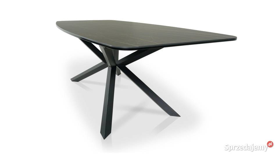 Stół ze spieku kwarcowego 160x90 Noir Desire Woźniki